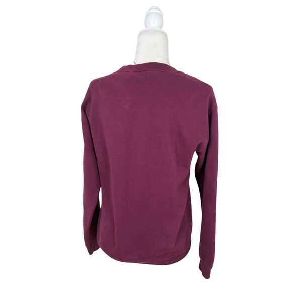 Coca Cola Sweatshirt Womens Size S Burgundy Retro Vintage Classic Y2K Crew - Picture 3 of 12